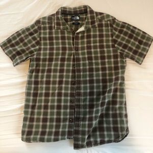 Blue and Green North Face Plaid